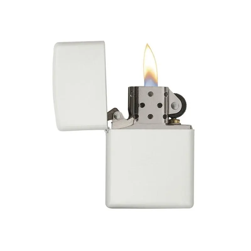 Zippo Classic White Matte Lighter - Image 4
