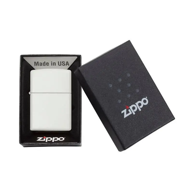 Zippo Classic White Matte Lighter - Image 5