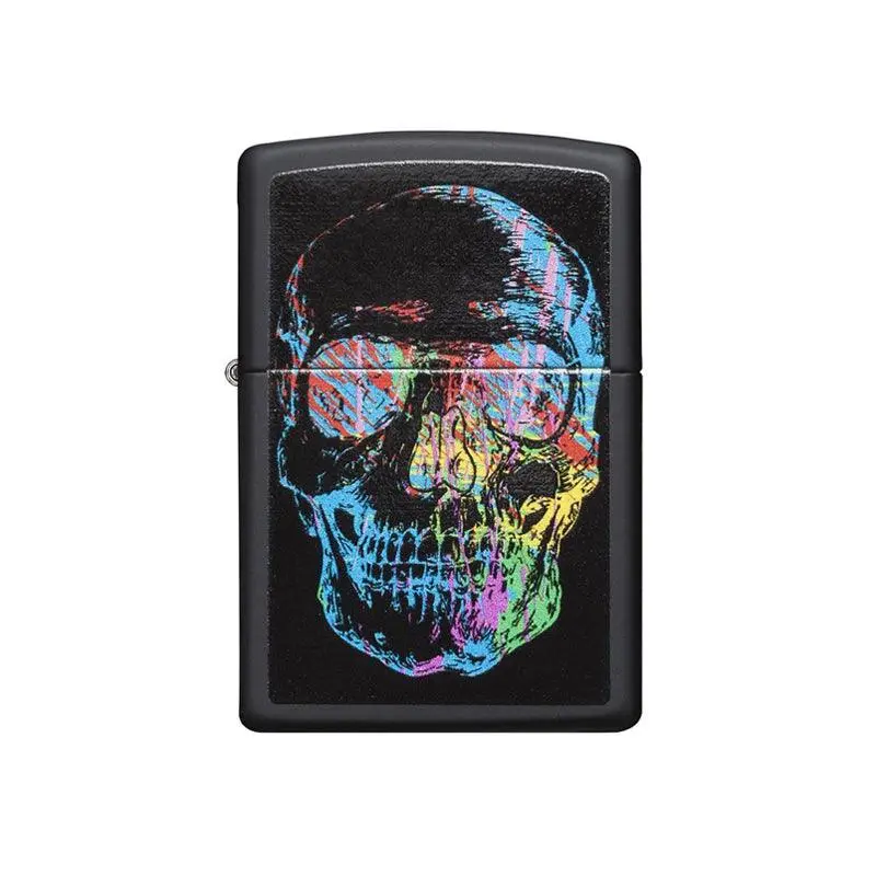 Zippo Colourful Skull Black Matte Lighter