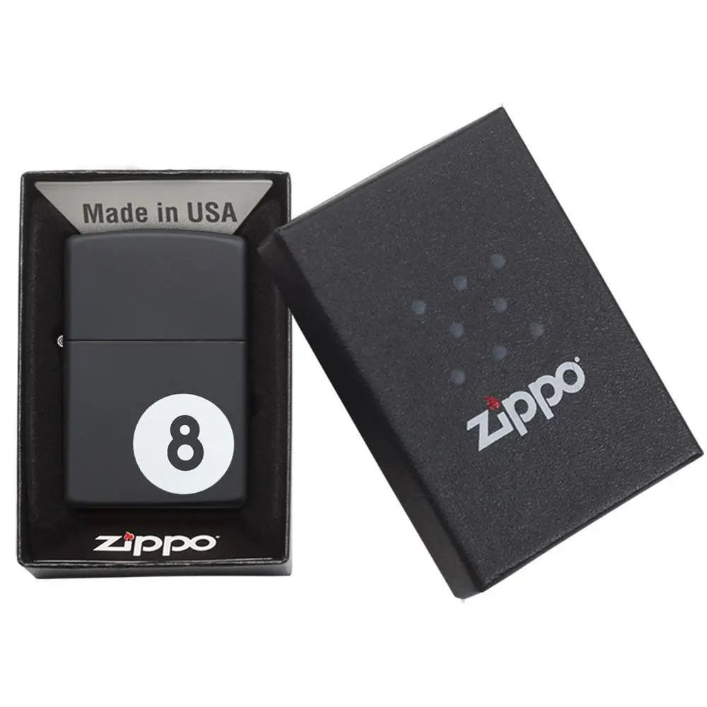 Zippo Eight Ball Black Matte Lighter - Image 4