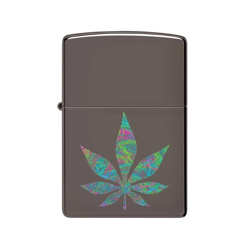 Zippo Funky Cannabis Black Ice Lighter
