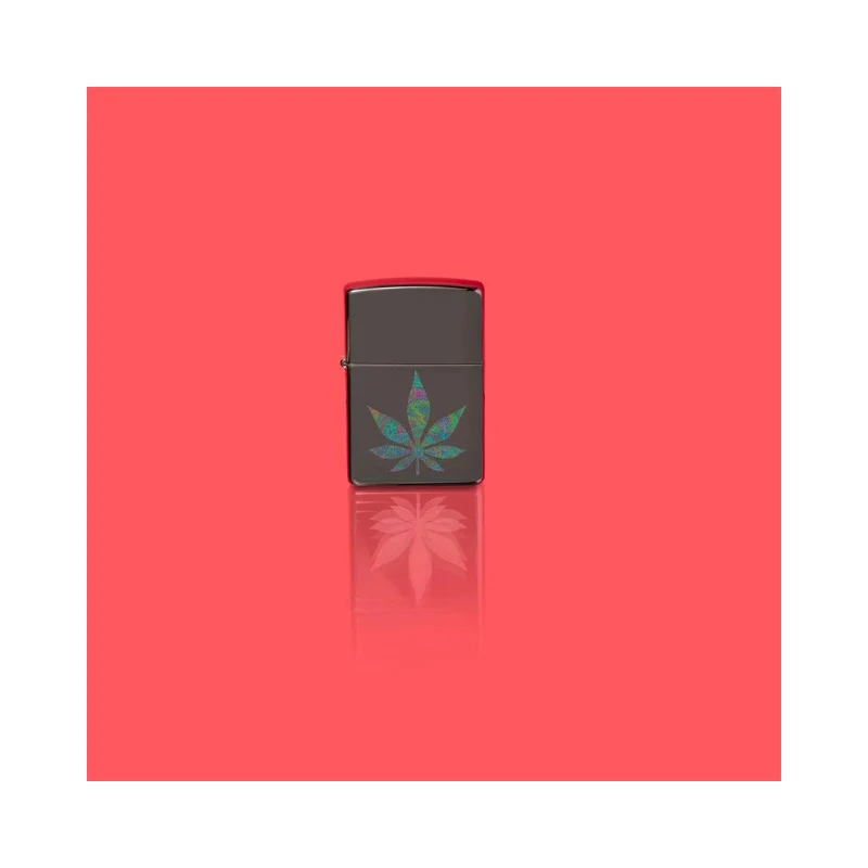 Zippo Funky Cannabis Black Ice Lighter - Image 2