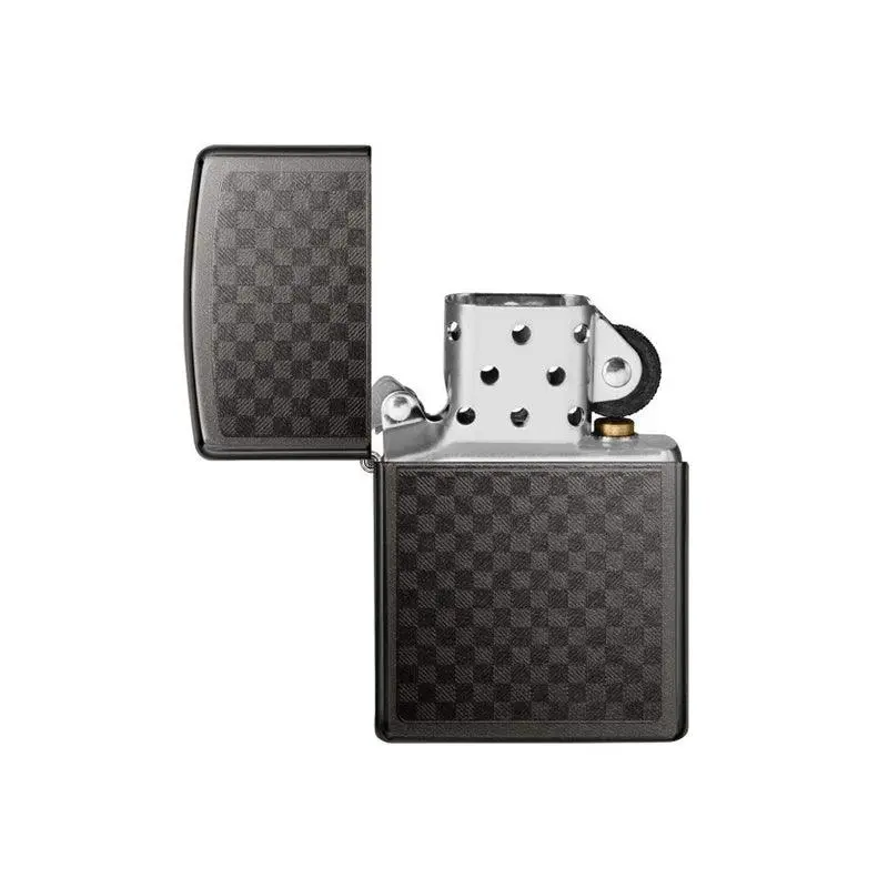 Zippo Grey Iced Carbon Fibre Lighter - Image 3