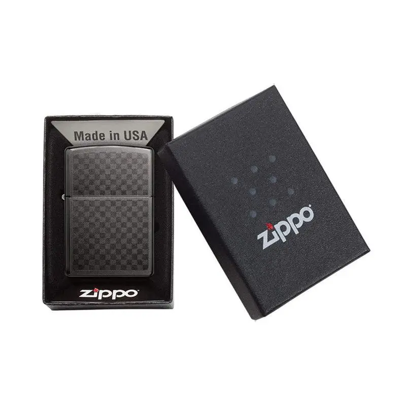 Zippo Grey Iced Carbon Fibre Lighter - Image 5