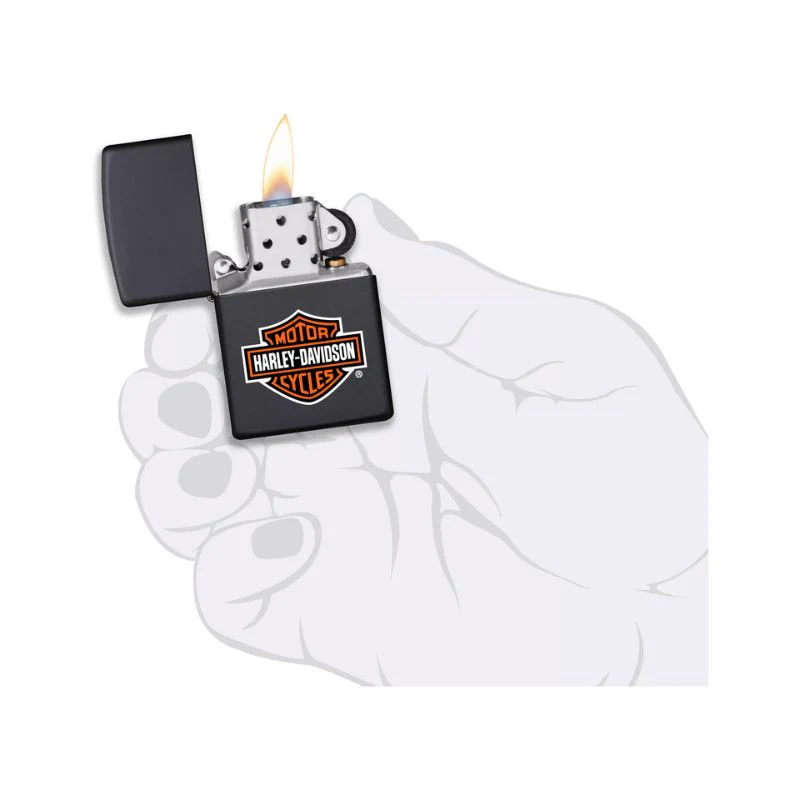 Zippo Harley Davidson Motor Cycles Matte Black Lighter - Image 5