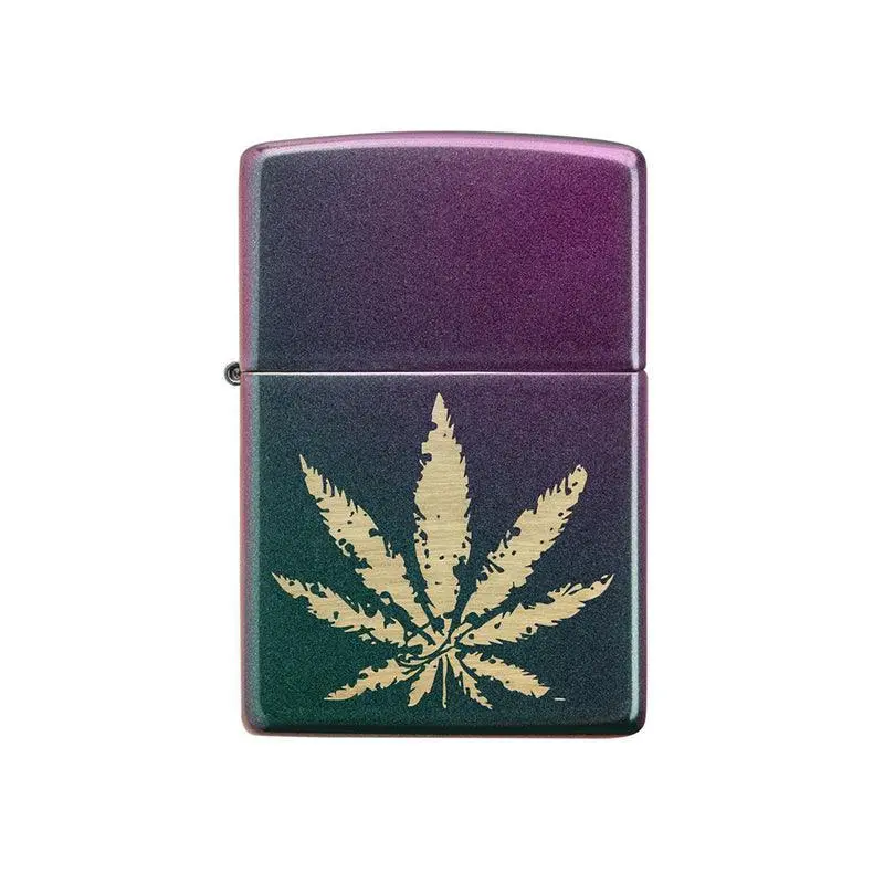 Zippo Iridescent Marijuana Leaf Lighter