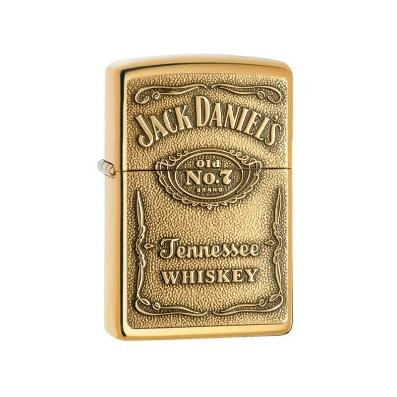 Zippo Jack Daniels Label High Polish Brass Lighter - Image 2