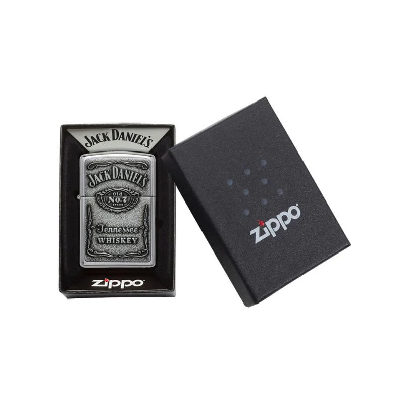 Zippo Jack Daniels Label High Polish Chrome Lighter - Image 5