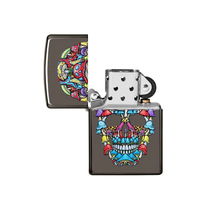 Zippo Black Ice Coloured Skull Design Lighter - Image 4
