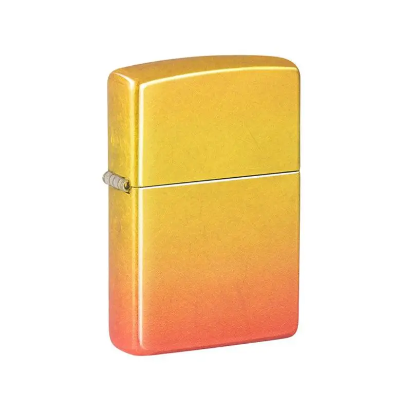 Zippo Ombre Orange Yellow Fusion Metallic Lighter - Image 3