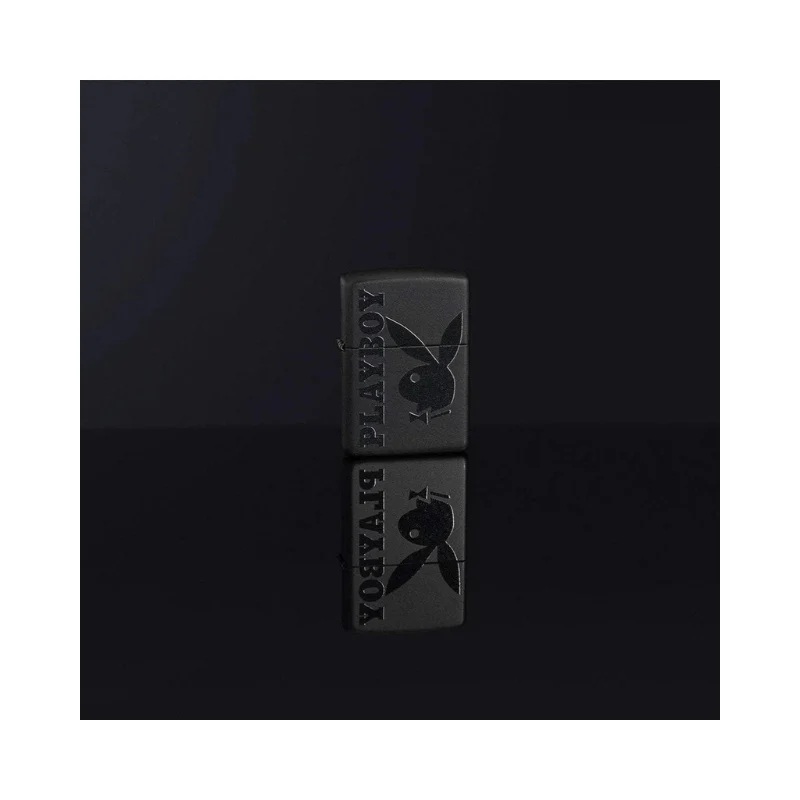 Zippo Playboy Black Matte Lighter - Image 2