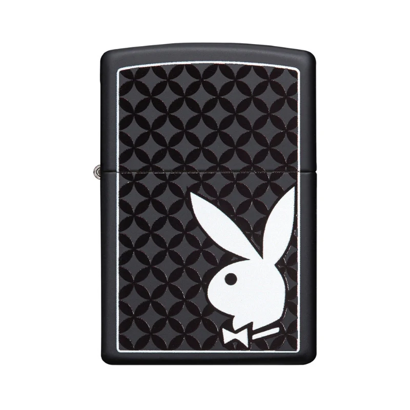 Zippo Playboy Black Matte Pattern Lighter