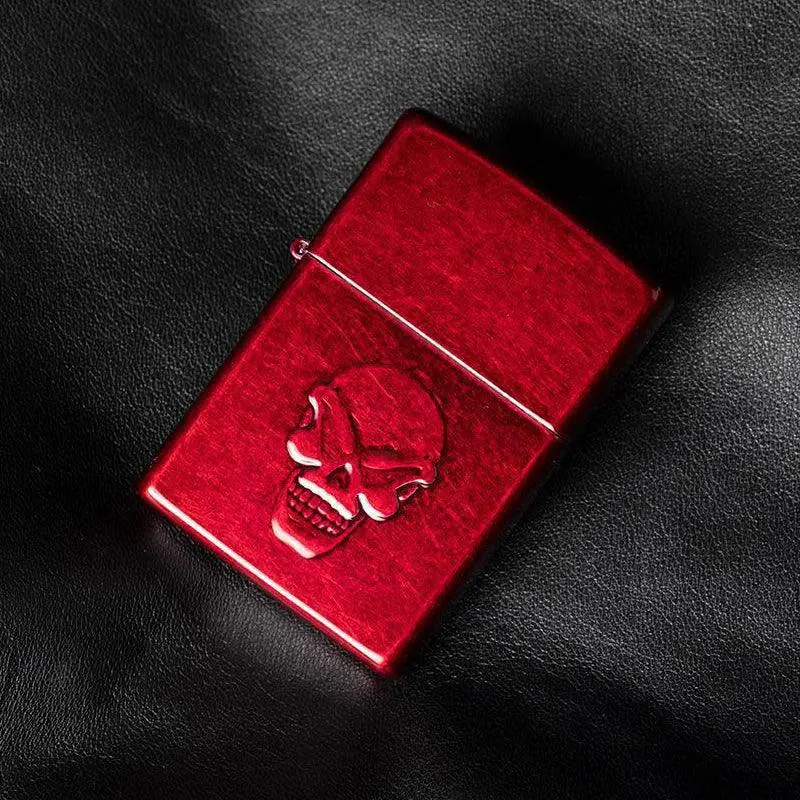 Zippo Skull Candy Apple Red Lighter - Image 2