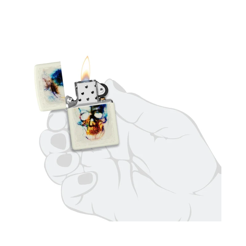 Zippo Skull Glow In The Dark Lighter - Image 8