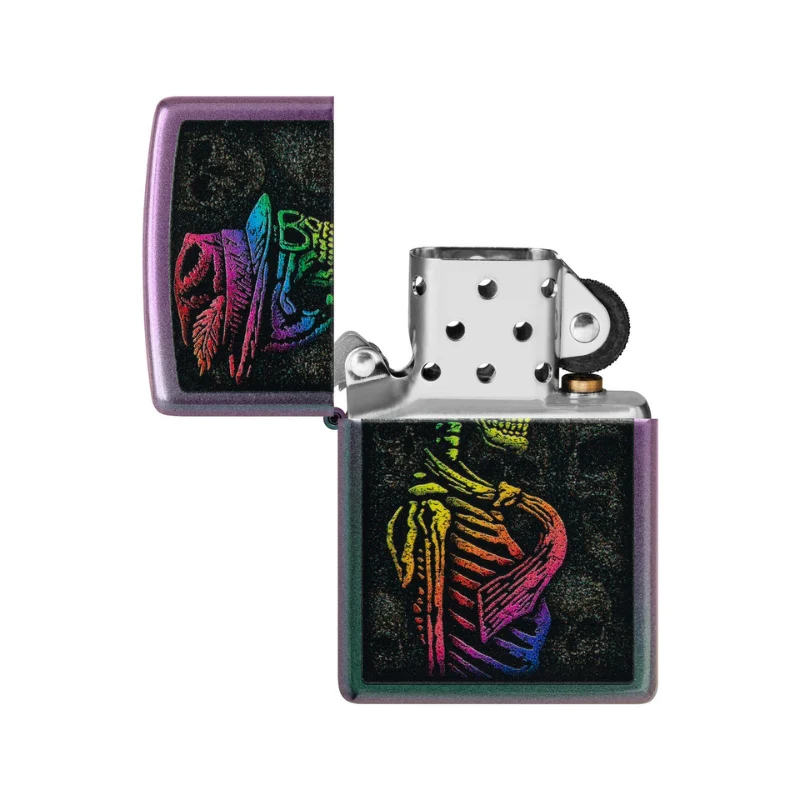 Zippo Rainbow Skull Lighter - Image 4
