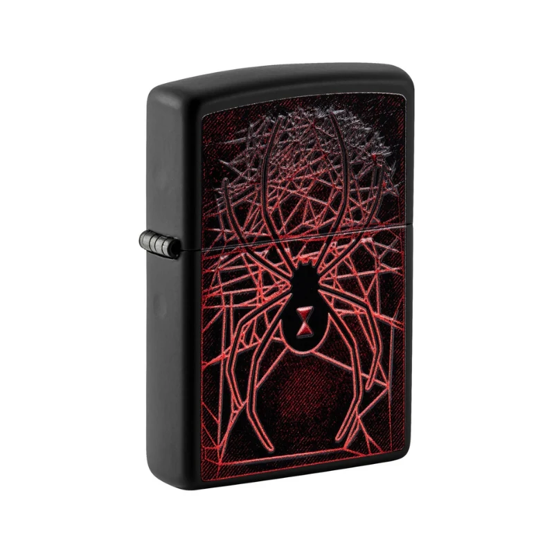 Zippo Spider Matte Black Lighter - Image 3