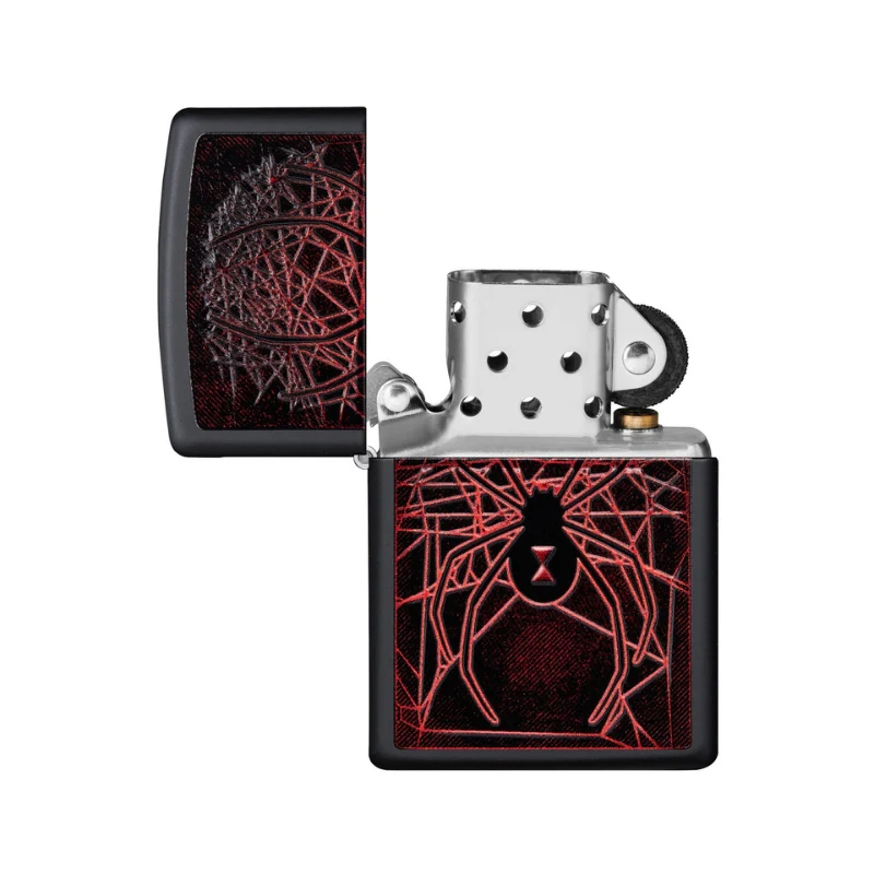 Zippo Spider Matte Black Lighter - Image 5