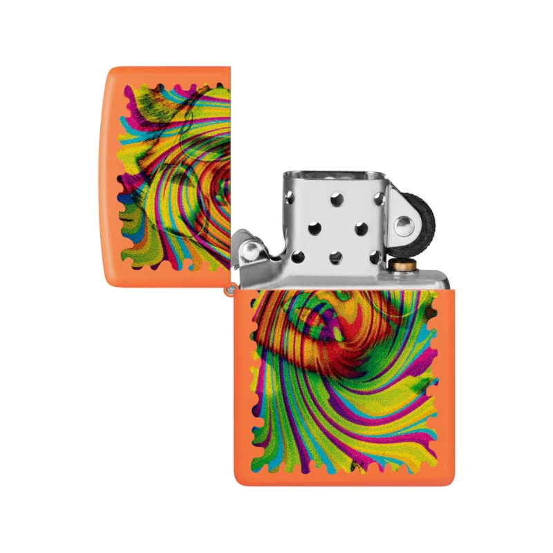 Zippo Sunglasses Orange Matte Lighter - Image 4