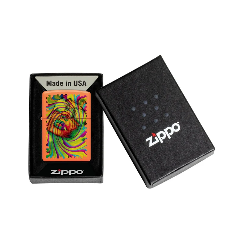 Zippo Sunglasses Orange Matte Lighter - Image 6