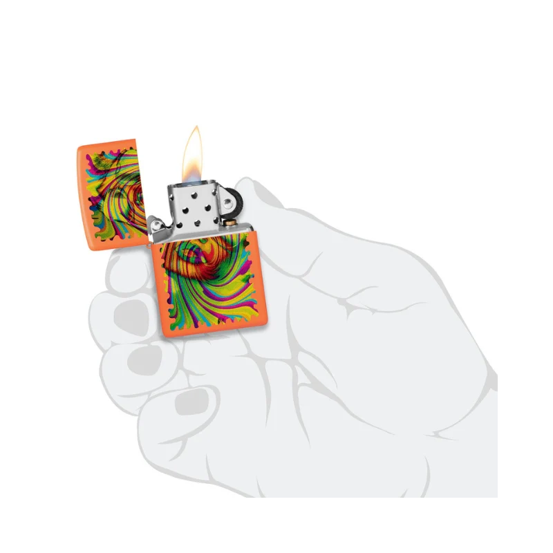 Zippo Sunglasses Orange Matte Lighter - Image 7