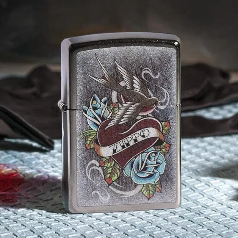 Zippo Vintage Tattoo Street Chrome Lighter - Image 2