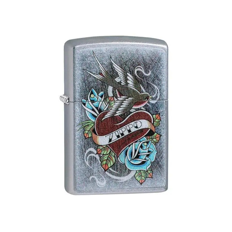 Zippo Vintage Tattoo Street Chrome Lighter - Image 3