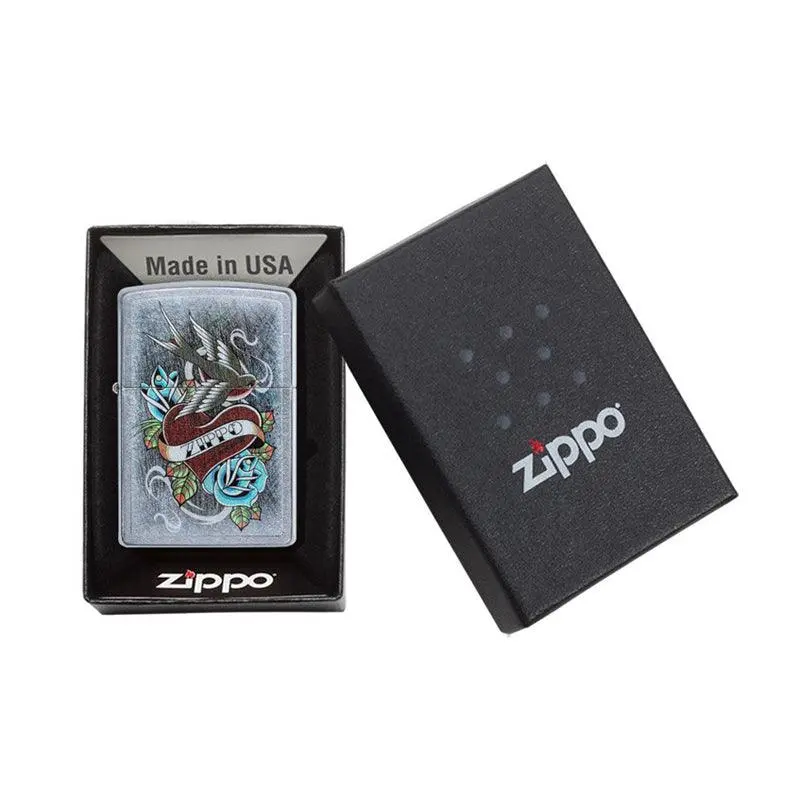 Zippo Vintage Tattoo Street Chrome Lighter - Image 6